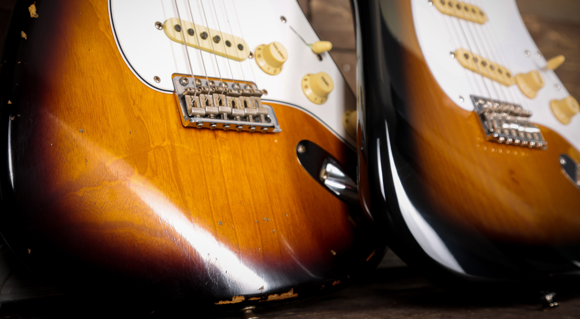 aged poly guitar